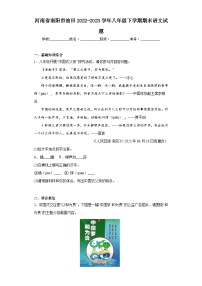河南省南阳市油田2022-2023学年八年级下学期期末语文试题（含答案）