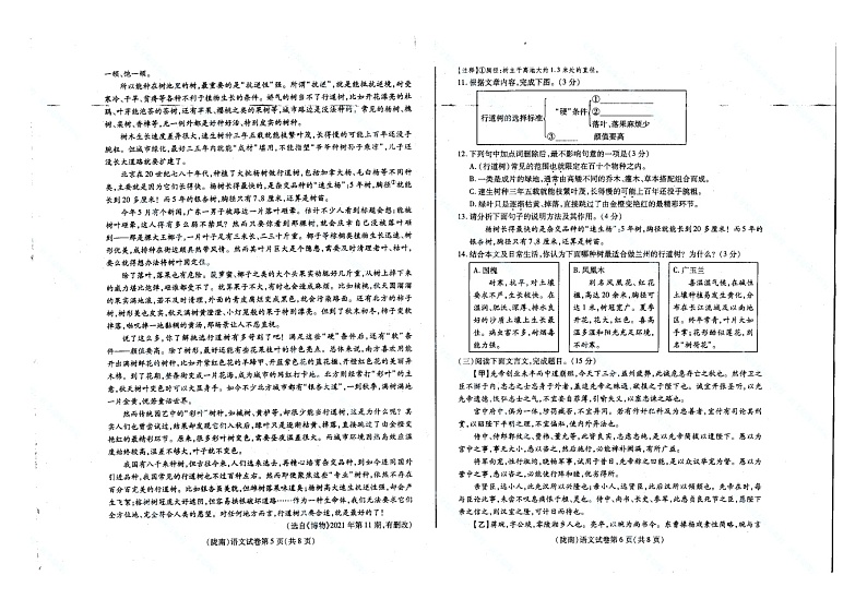 2023年甘肃省陇南市中考语文真题第3页