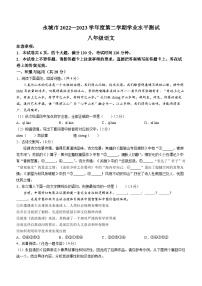 河南省商丘市永城市2022-2023学年八年级下学期期末语文试题（含答案）