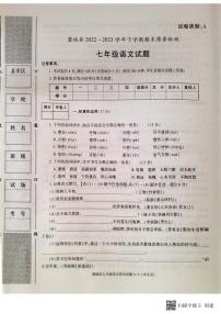 陕西省渭南市蒲城县2022-2023学年七年级下学期期末语文试题（含答案）