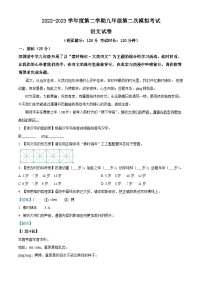 精品解析：2023年广东省深圳市南山区十二校中考二模语文试题（解析版）