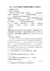 福建省福州市马尾区2022-2023学年八年级下学期期中语文试题（解析版）