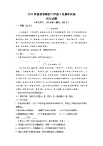 广西壮族自治区南宁市桂林名校2022-2023学年九年级3月月考语文试题（原卷版）