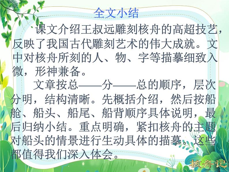 部编版八年级语文下册第三单元阅读《核舟记》第3课时课件06