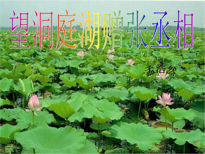 部编版八年级语文下册课外古诗词诵读《望洞庭湖赠张丞相》课件02