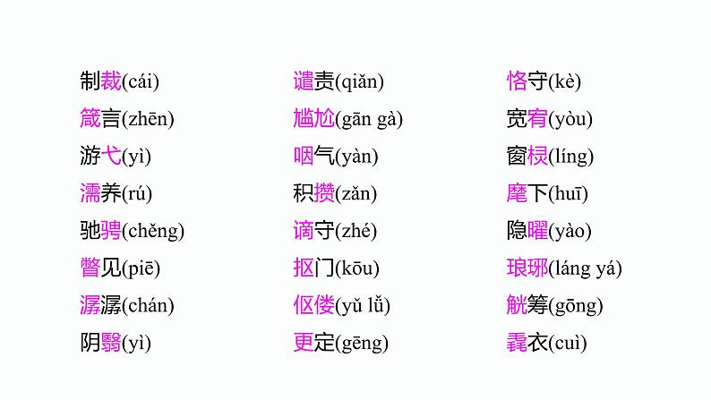 部编版九年级语文上册《现代文､古诗词积累》知识梳理课件PPT03