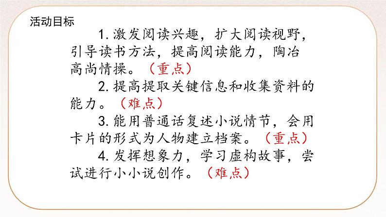 人教部编版语文九上 综合性学习：走进小说天地  课件PPT+导学案03