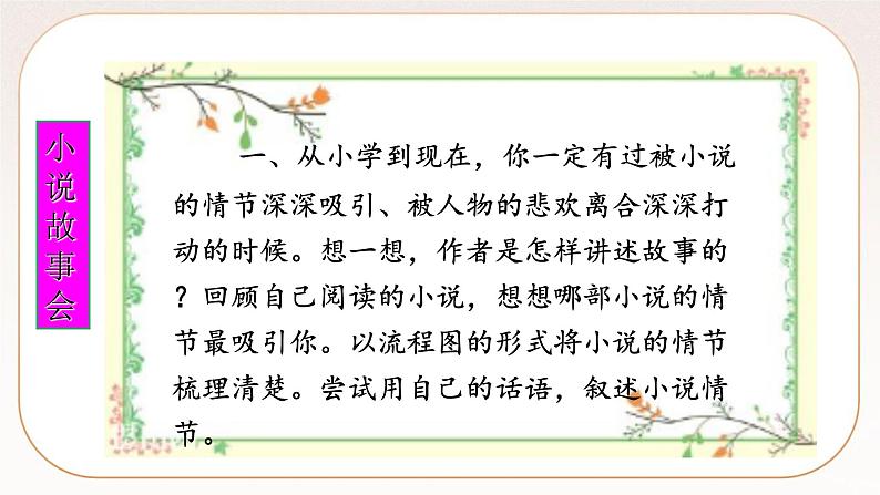 人教部编版语文九上 综合性学习：走进小说天地  课件PPT+导学案05