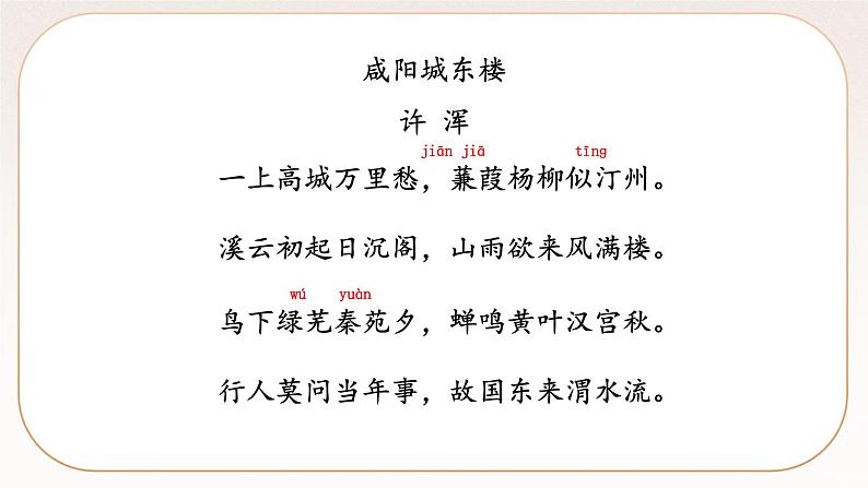 人教部编版语文九上 课外古诗词诵读二  课件PPT+课文朗读05