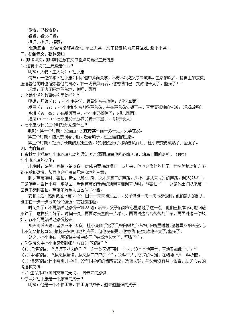 【核心素养】部编版初中语文九年级上册17《孤独之旅》 课件+教案+导学案（师生版）+同步测试（含答案）02