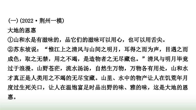 中考语文复习2现代文阅读专题十三记叙文阅读(发展型学习任务群之一——文学阅读与创意表达)作业课件第3页