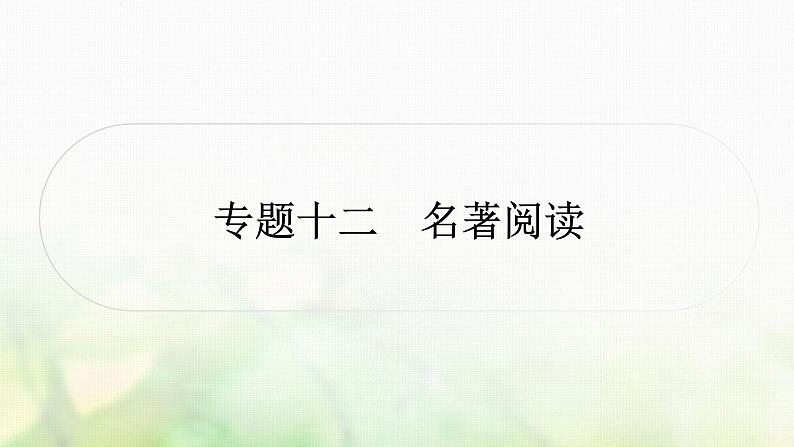 中考语文复习现代文阅读1专题十二名著阅读教学课件02