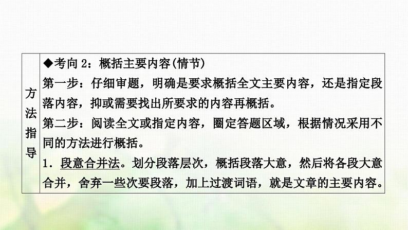 中考语文复习现代文阅读2专题十三课时二小说阅读教学课件05