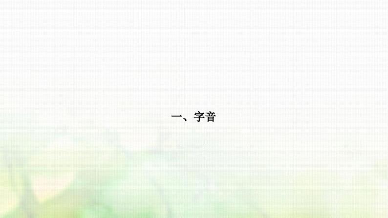 中考语文复习积累与运用1专题三字音、字形教学课件04