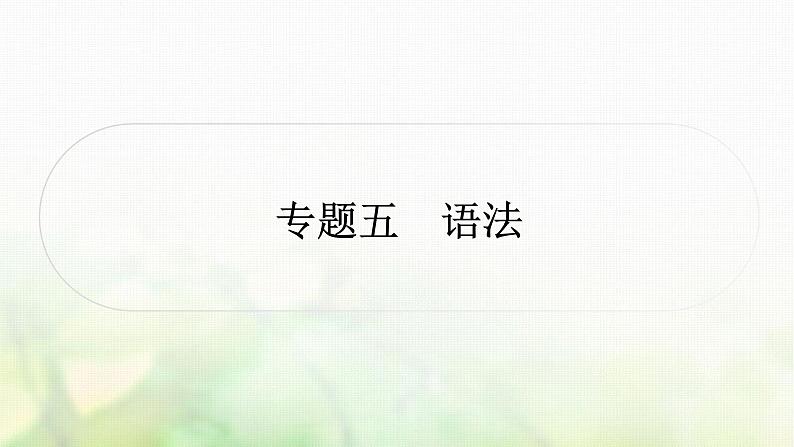 中考语文复习积累与运用3专题五语法教学课件01