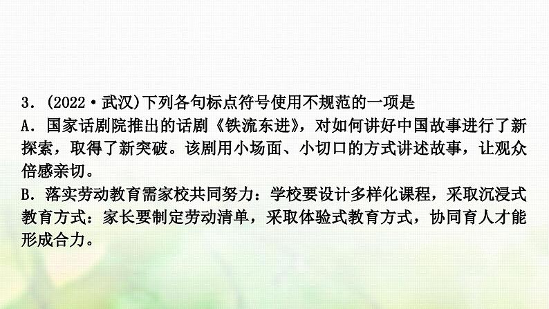 中考语文复习积累与运用5专题七标点符号教学课件06