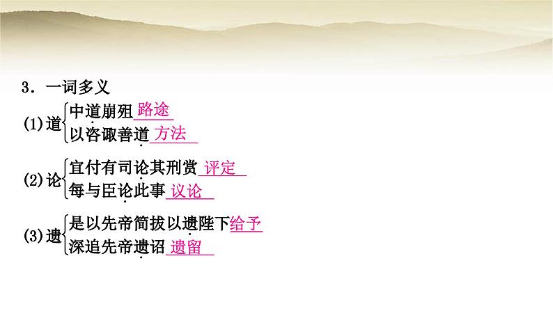 中考语文复习文言文基础储备练7出师表教学课件第5页