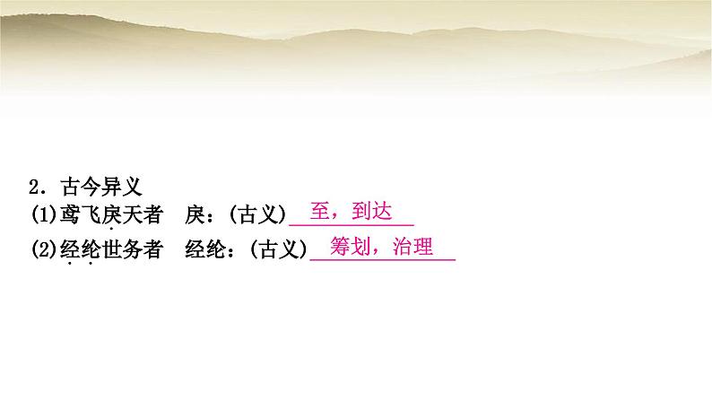 中考语文复习文言文基础储备练22与朱元思书教学课件第3页