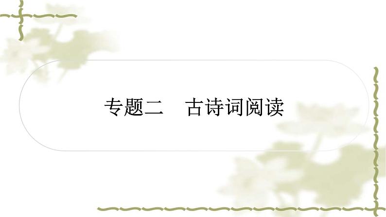 中考语文复习古诗文阅读专题古诗词阅读教学课件第1页