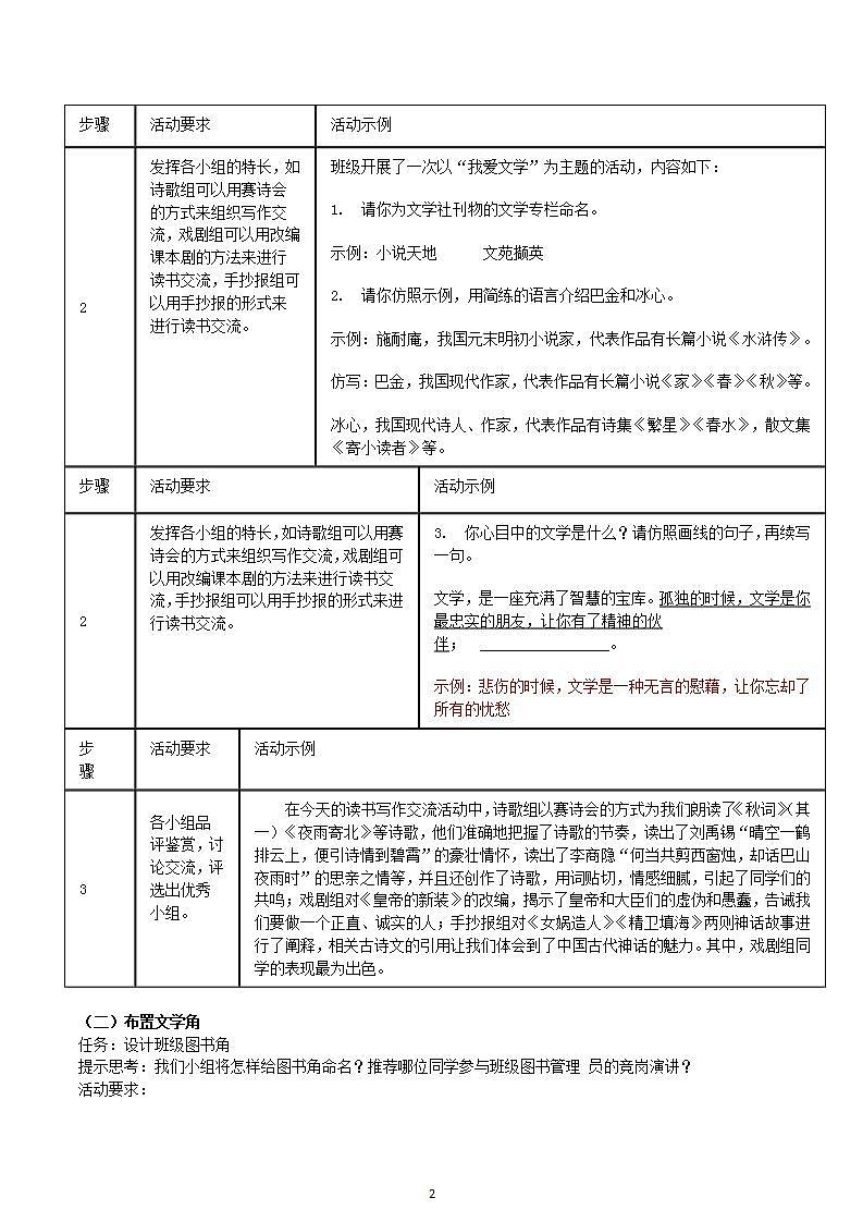 【核心素养】部编版初中语文七上第六单元综合性学习《文学部落》（课件+教案）02