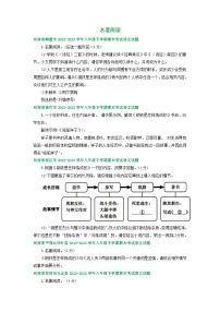 河南省部分地区2022-2023学年下学期八年级语文期末试卷汇编：名著阅读