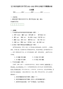 辽宁省大连市甘井子区2021-2022学年七年级下学期期末语文试题（含解析）