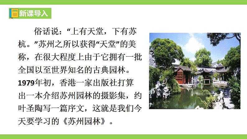 【核心素养】部编版初中语文八年级上册19《苏州园林》 课件+教案+导学案（师生版）+同步测试（含答案）01
