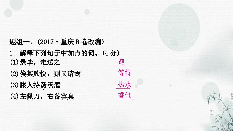 中考语文复习课标文言文阅读（二）送东阳马生序作业课件02