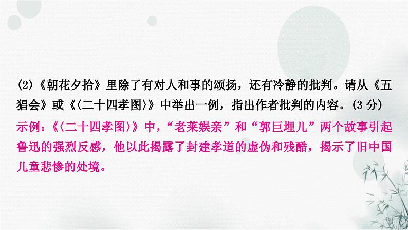 中考语文复习专题八名著阅读作业课件第6页