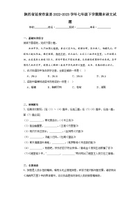 陕西省延安市富县2022-2023学年七年级下学期期末语文试题（含答案）