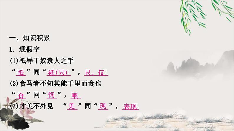 中考语文复习文言文基础马说教学课件02