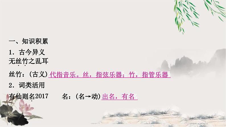 中考语文复习文言文基础陋室铭教学课件03