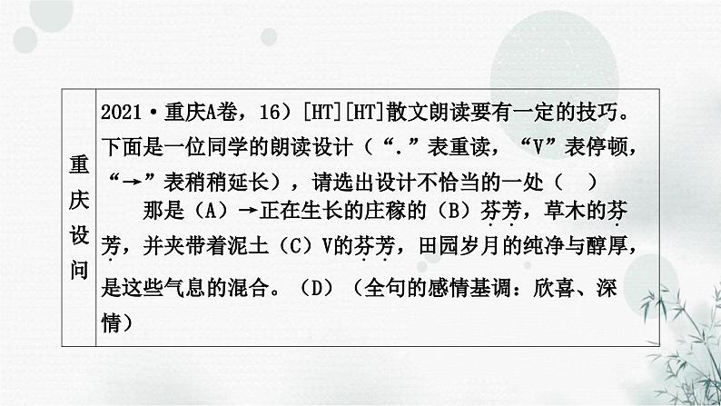 中考语文复习现代文阅读第3课时文章内容理解和感知教学课件第4页