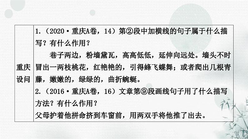 中考语文复习现代文阅读第6课时分析写作手法教学课件第3页