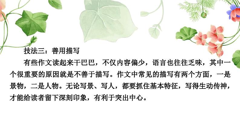 中考语文复习作文第四讲文采飞扬灼灼生华——语言要美教学课件第8页
