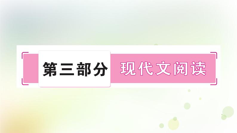 中考语文复习现代文阅读发展型学习任务群之一—文学阅读与创意表达教学课件第1页