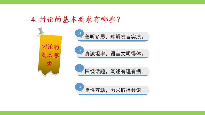 【核心素养】部编版初中语文九上第五单元口语交际《讨论》（课件+教案）08