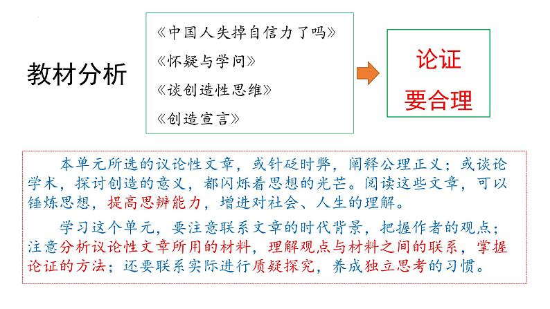 第五单元写作《论证要合理》课件++2022-2023学年部编版语文九年级上册第2页