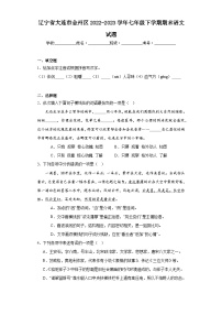 辽宁省大连市金州区2022-2023学年七年级下学期期末语文试题（含答案）