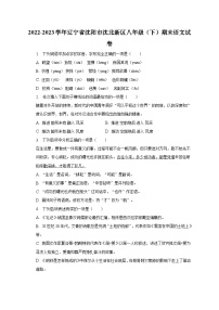 2022-2023学年辽宁省沈阳市沈北新区八年级（下）期末语文试卷