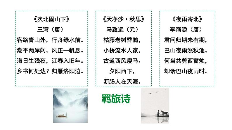 第三单元课外古诗词诵读《商山早行》课件2022—2023学年统编版语文九年级上册第2页