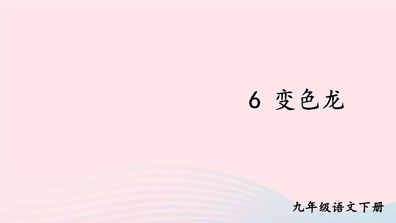 部编九年级语文下册第二单元6变色龙课件第2页