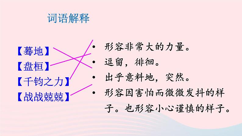 部编九年级语文下册第二单元7溜索课件1第6页