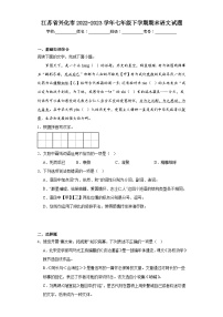 江苏省兴化市2022-2023学年七年级下学期期末语文试题