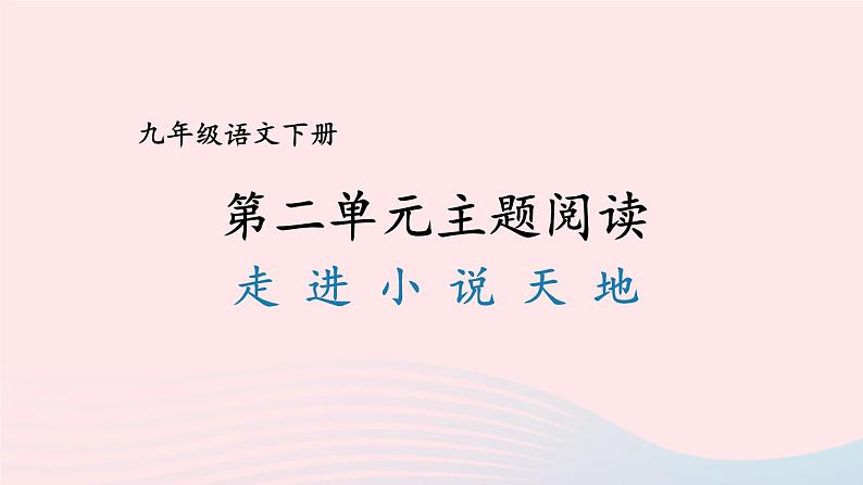 2023九年级语文下册第二单元主题阅读课件新人教版第1页