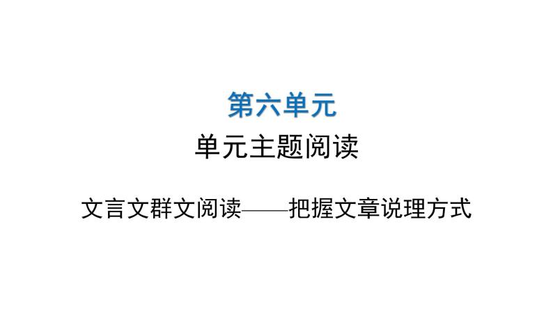 人教版初中语文八年级下册第六单元主题阅读课件01