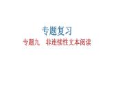 人教版初中语文八年级下册专题九非连续性文本阅读课件