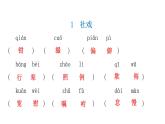 人教版初中语文八年级下册课文字词积累一逐课过关课件