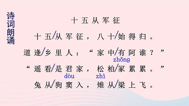 部编九年级语文下册第六单元24诗词曲五首课件第7页