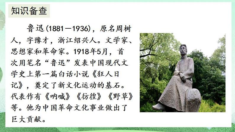 部编版九上语文 15 故乡（2课时） 课件+教案+练习05